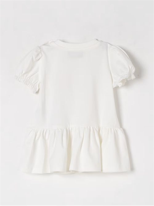 Abito in cotone con stampa Teddy Toy Moschino MOSCHINO KIDS | MDV0C7LBA00/10063